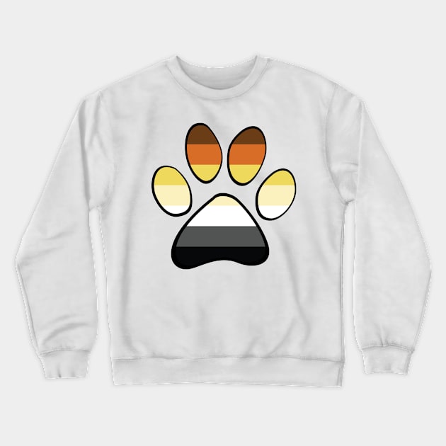 Bear Pride Paw Crewneck Sweatshirt by HyperOtterDesigns